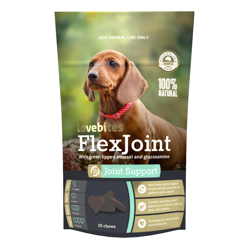Lovebites FlexJoint Chews - Joint Support for Dogs - Livi PetVetafarm