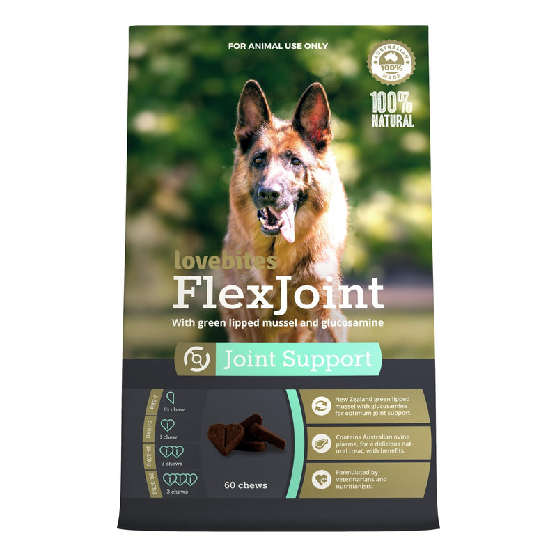 Lovebites FlexJoint Chews - Joint Support for Dogs - Livi PetVetafarm