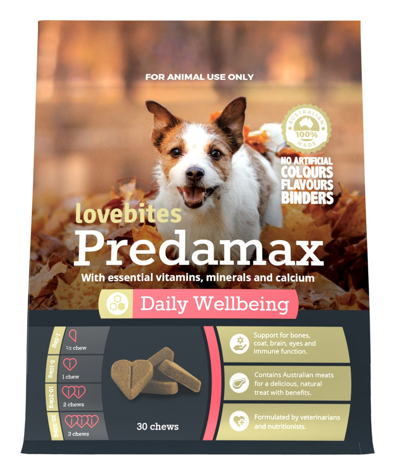 Lovebites Predamax Chews - Daily Vitamins & Minerals for Dogs - Livi PetVetafarm