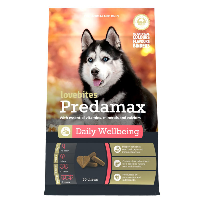 Lovebites Predamax Chews - Daily Vitamins & Minerals for Dogs - Livi PetVetafarm