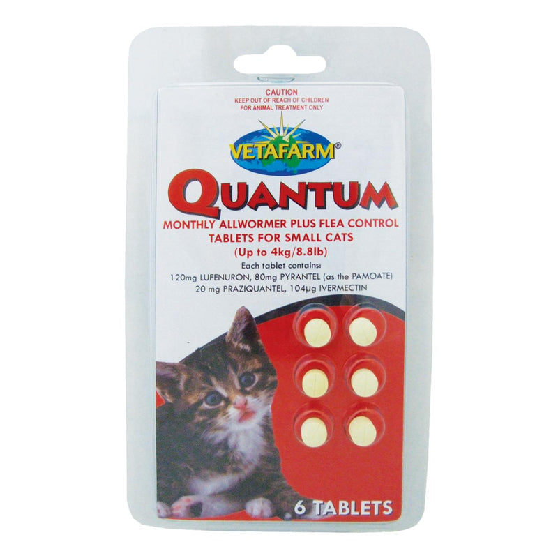 Quantum Tablets - Worm & Flea Control for Cats - Livi PetVetafarm