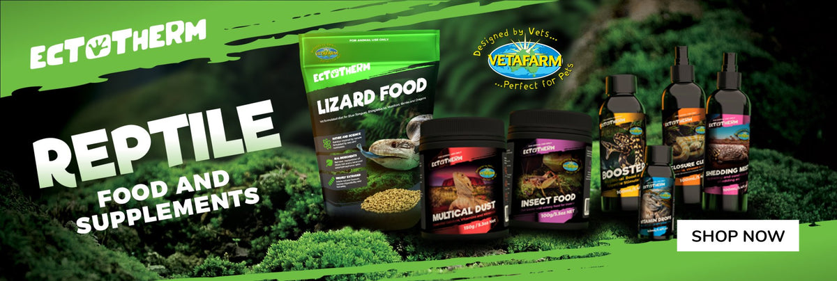 Vetafarm Ectotherm supplements for reptiles and amphibians-- Livi Pet Products