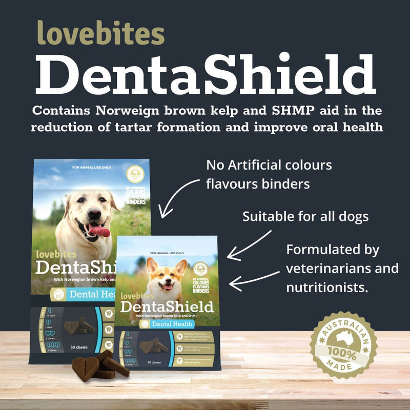 Lovebites Dentashield Chews for Dogs - Plaque Reduction Aid - Livi PetVetafarm