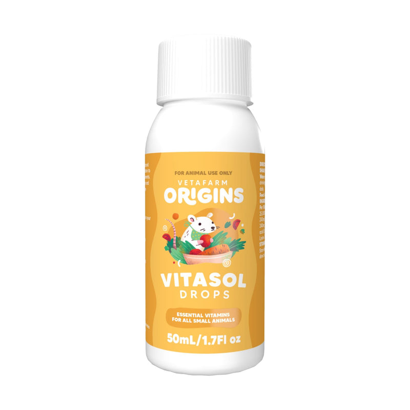 Origins Vitasol Drops - Essential Vitamins & Minerals for Small Mammals - Livi PetVetafarm