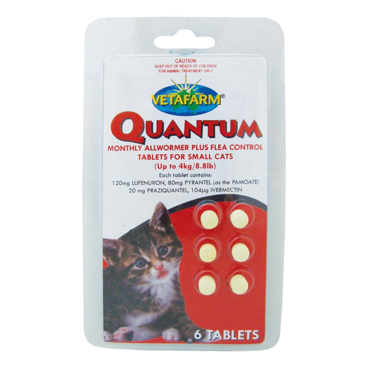 Quantum Tablets Worm Flea Control for Cats