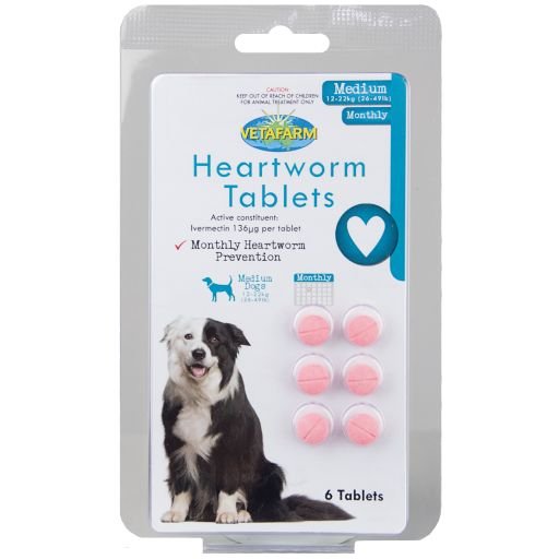 Vetafarm Heartworm Tablets for Dogs - Livi PetVetafarm